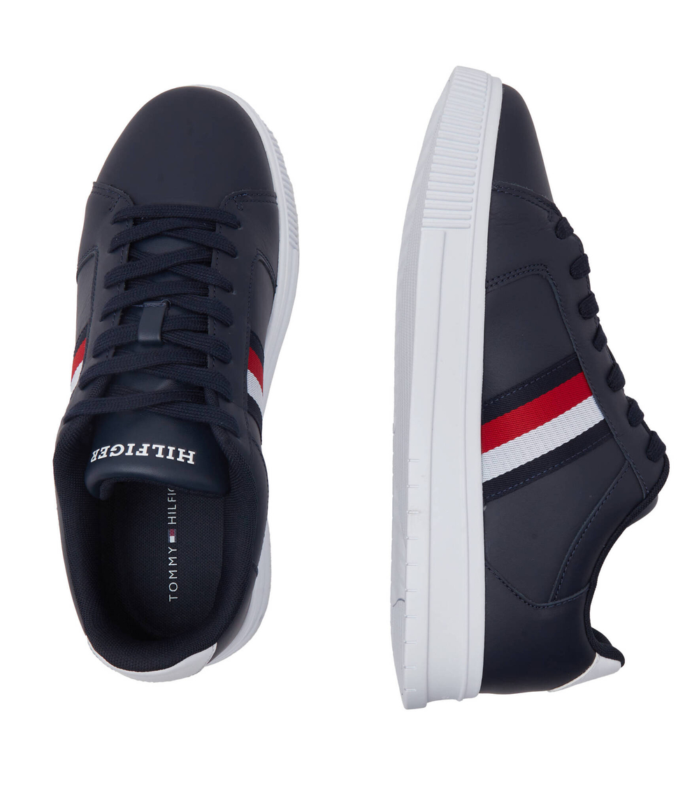 Кожаные кроссовки stripes ess Tommy Hilfiger - черный(FM0FM04895)