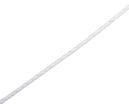 Шнурок плетеный белый Ø 3.5 мм, дл. 40 см