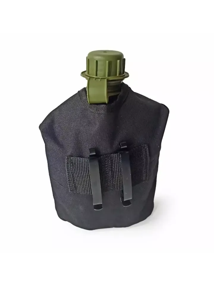 Фляга US 1л. с котелком (black)