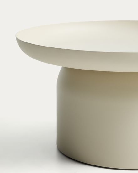 Уличный столик Arcola из алюминия цвета экрю, диаметр 70 см