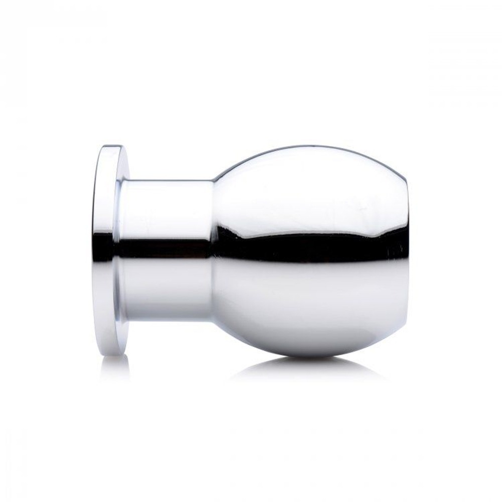 Малый анальный расширитель Small Abyss 1.5 Inch Hollow Anal Dilator - 6,1 см. (Цвет: серебристый)