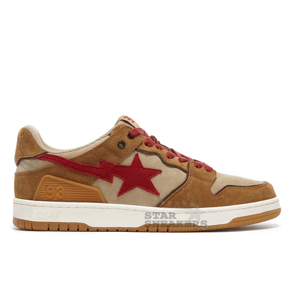 BAPE LOW SK8 STA ‘WHEAT RED’