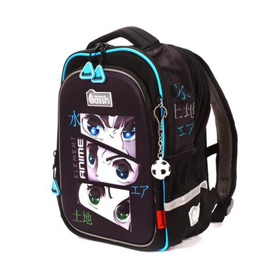 Рюкзак Школьный 37*28*13 см, "Аниме", жесткая спинка (Cassh)