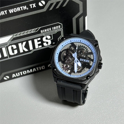Dickies Wrist Watch Mechanical Movement Silicone Strap Black Dial Unisex