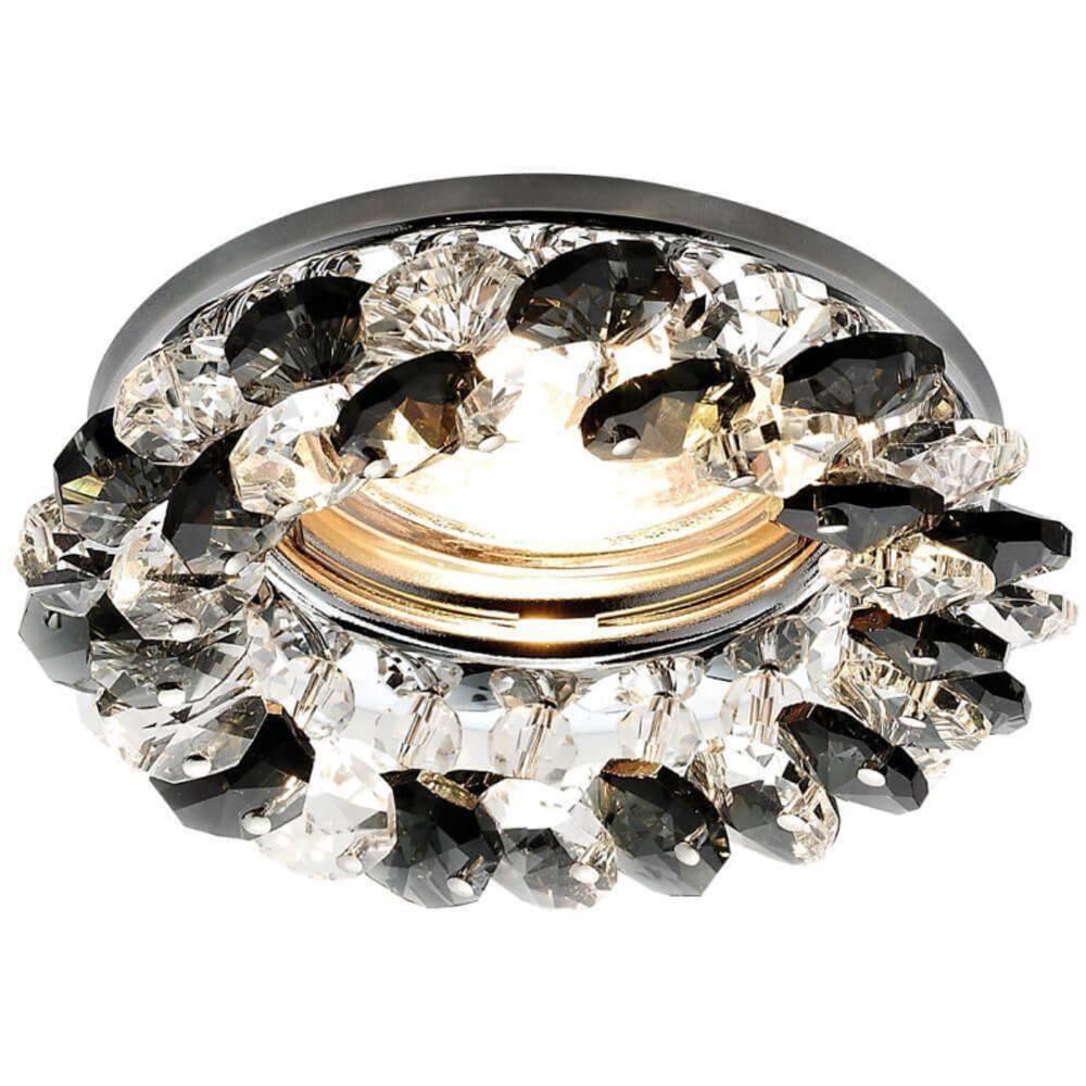 Встраиваемый светильник Ambrella Light Crystal K206 BK/CH