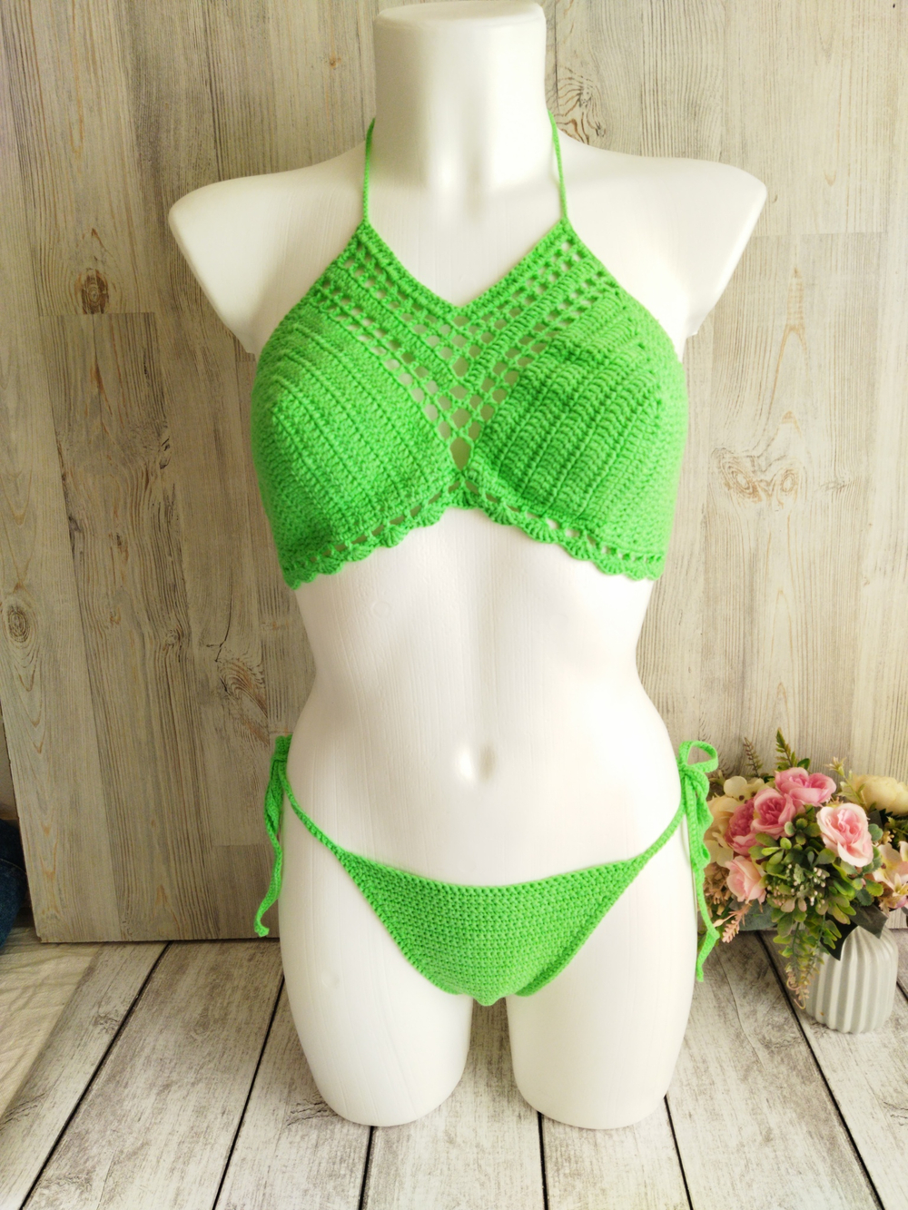 Вязаный купальник