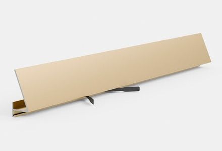 Щелевой плинтус Pro Design Corner 570 шампань, 2600x15,5x35 мм