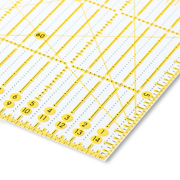 Линейка универсальная Omnigrid пластик 15х60 см, Prym 611308