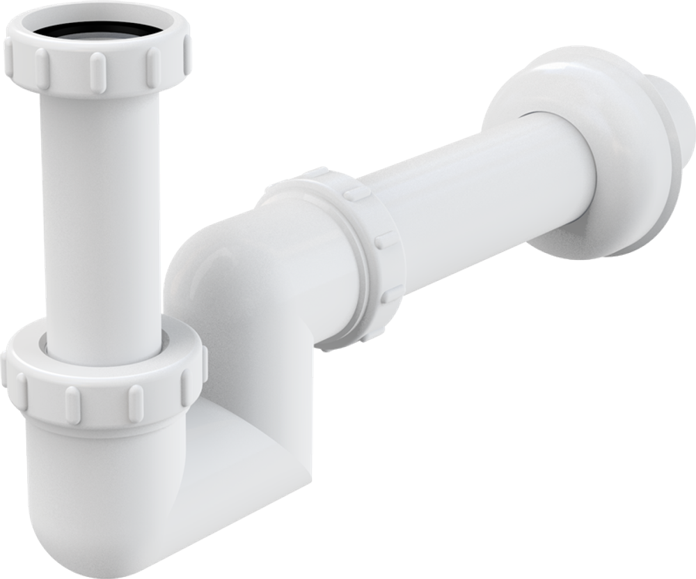 Сифон для умывальника и биде Alca Plast A45F-40 , пластик 40 мм