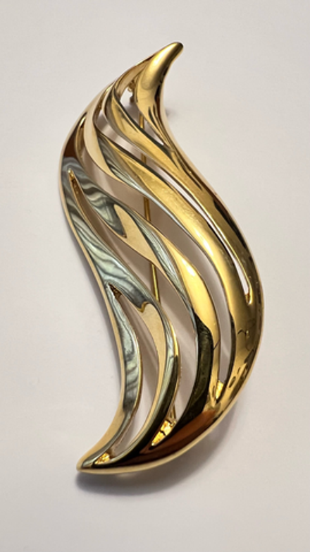 Брошь волна MONET