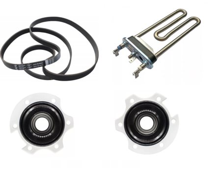 Ремкомплект для стиральной машины Indesit/Ariston (суппорты, тэн, ремень)