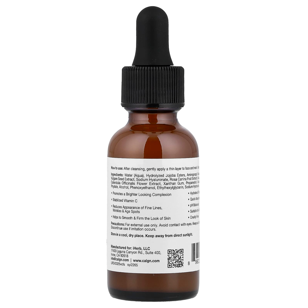 California Gold Nutrition, Beauty, антивозрастная сыворотка для лица с витамином C, 30 мл (1 жидк. унция)