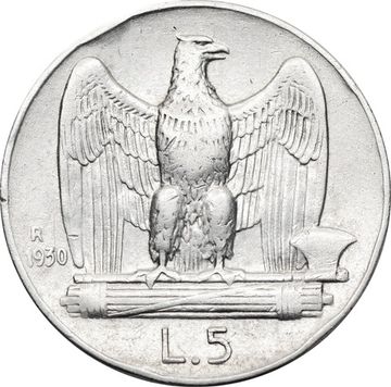 5 лир 1930 Италия