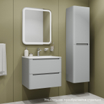 Тумба подвесная IDDIS Edifice, 60 см, светло-серый, EDI60L0i95