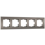 Рамка на 5 постов Slab (бронза матовый) W0052963