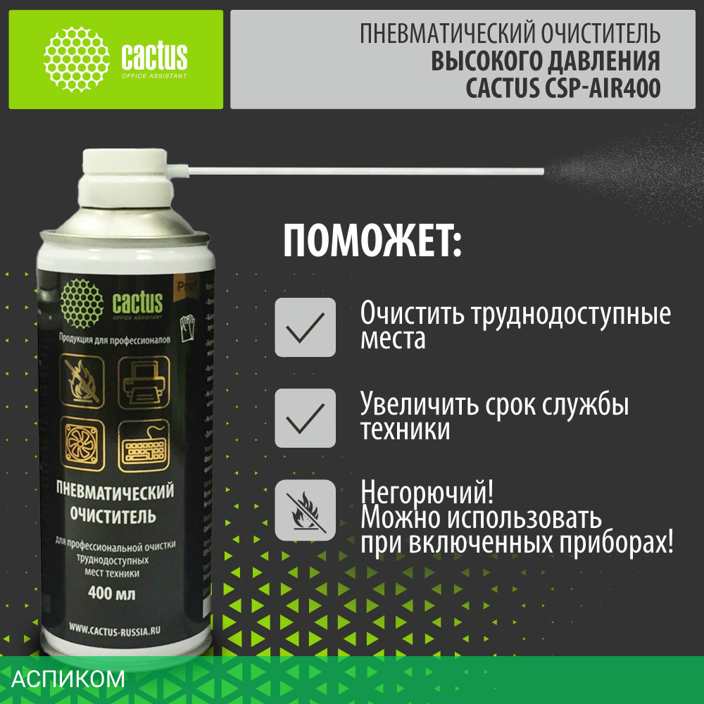 Средство для ухода за электроникой Cactus CSP-AIR400
