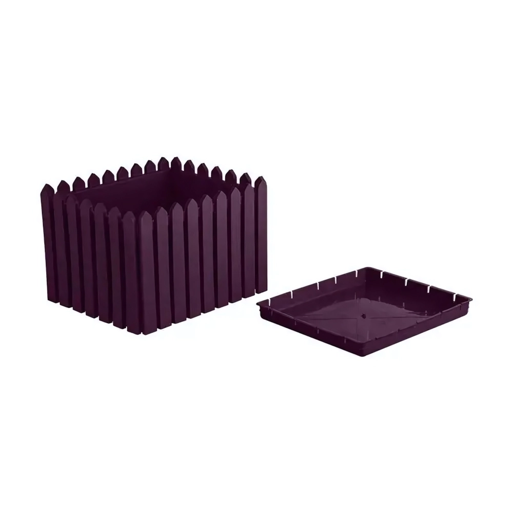 Кашпо Лардо квадратное лиловый 426х300мм