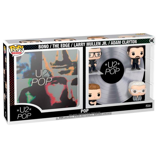 Фигурка Funko POP! Albums Deluxe U2 Pop Bono/The Edge/Larry Mullen Jr/Adam Clayto (46) 67391 / Фигурка Фанко ПОП! в виде альбома группы "U2"