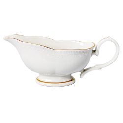 Соусник 350 мл 18,5*8 см h8,2 см с ручкой фарфор Gold Aristocrat Noble [1]