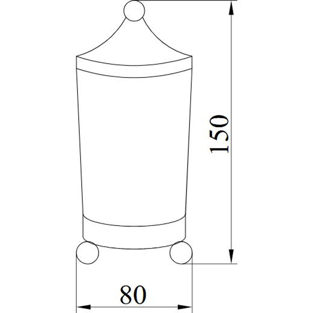 Стакан Boheme Hermitage 10334 BRONZE