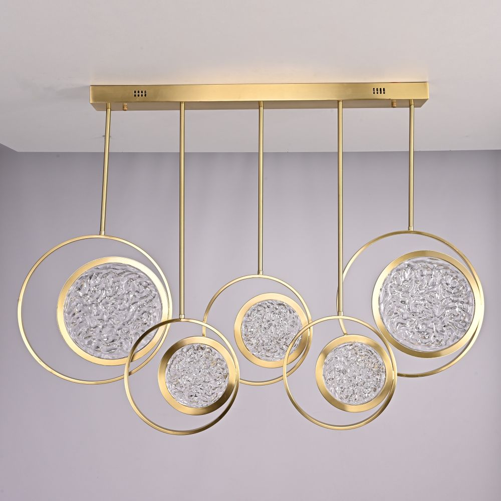 Дизайнерская люстра на штанге ЛУНА lighting collection L100
