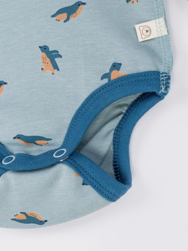 Боди с длинным рукавом и наружными швами 