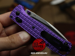 Нож Benchmade 535 Алюминий Frag A+++ - фиолет рук., сатин клинок RK/Н61