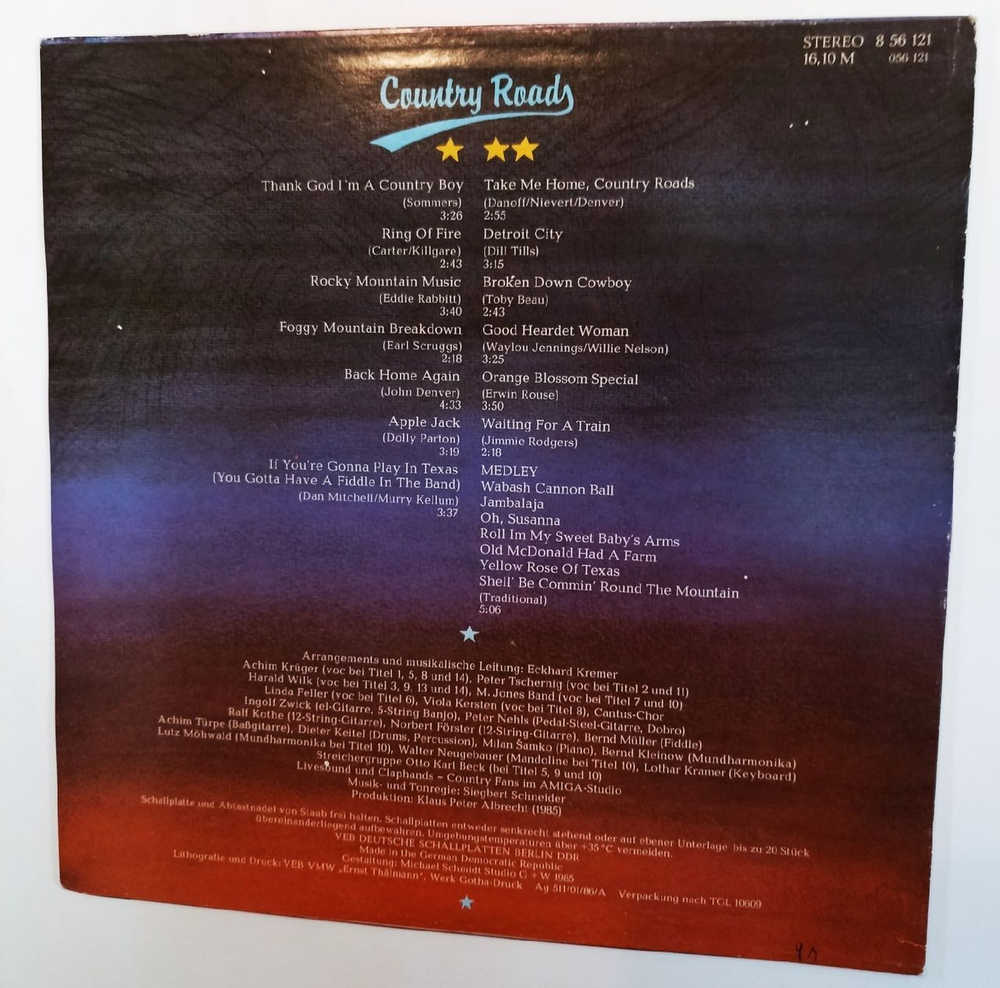 Сборник Country Roads (GDR 1986)