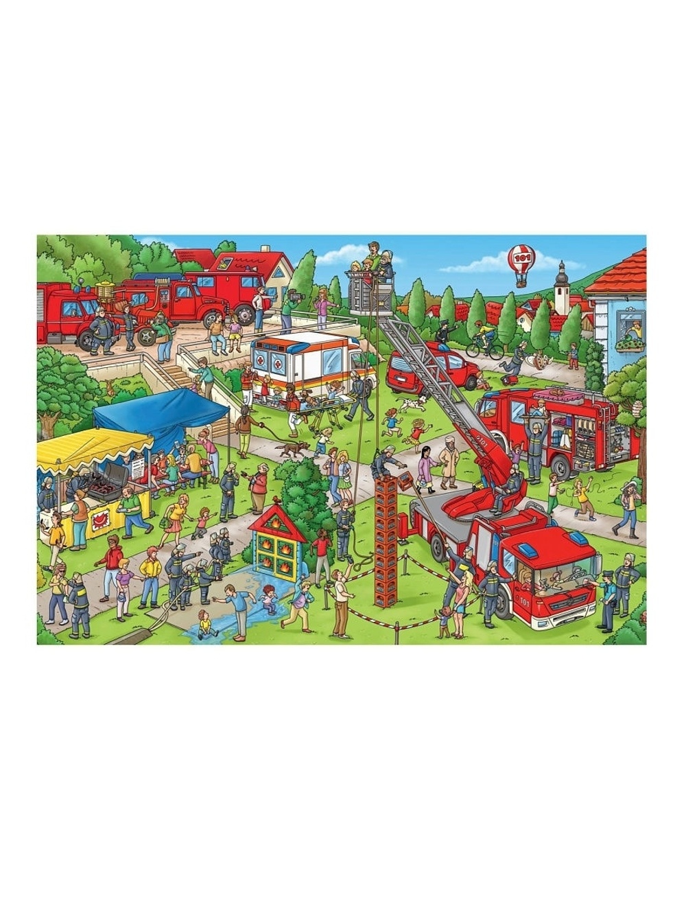 Пожарная команда. Книжка-картинка. Виммельбух