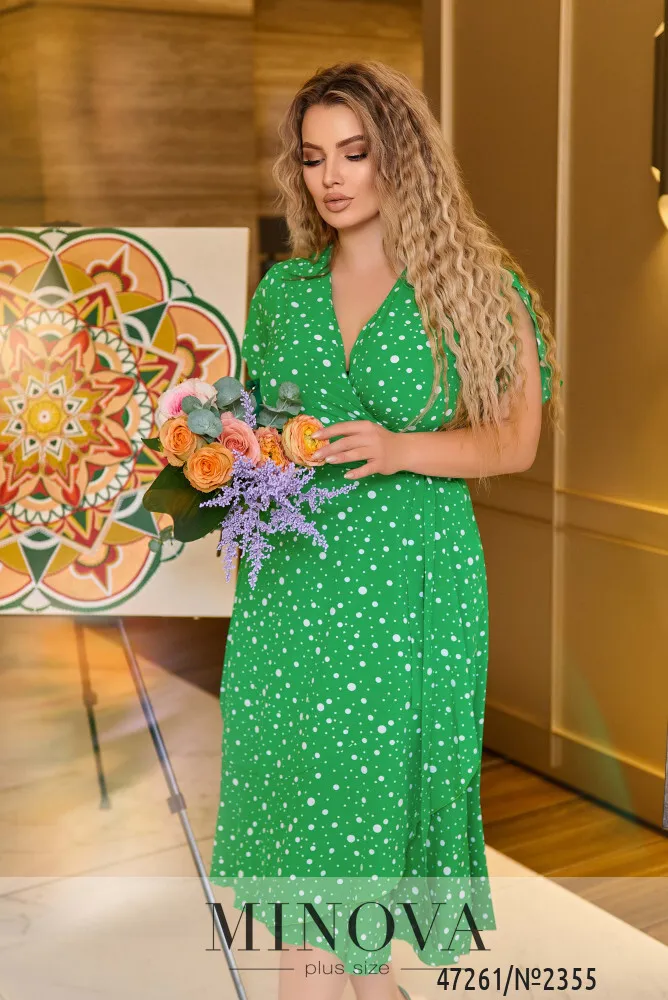 Платье 2355-зеленый Minova