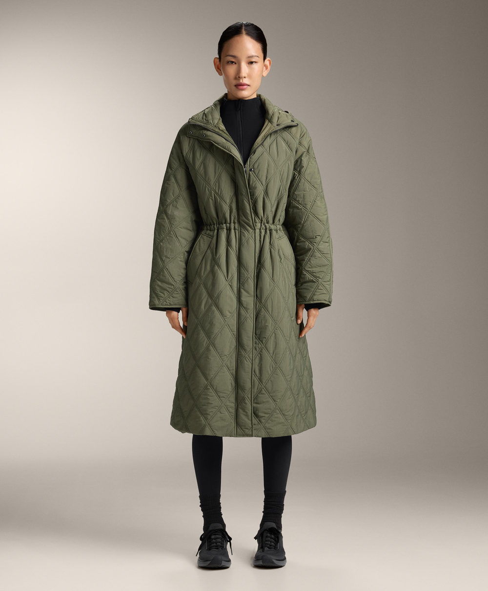 Oysho Водоотталкивающая стеганая куртка FELLEX® AEROGEL, хаки