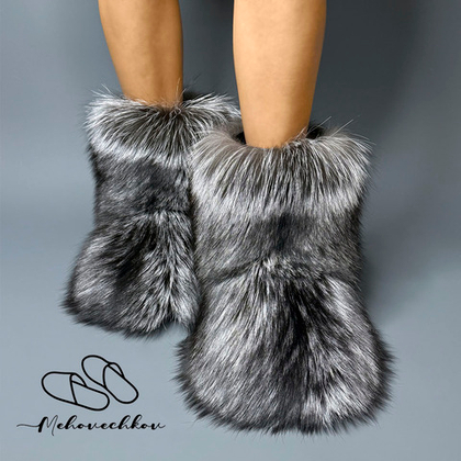 УГГИ из натурального меха Чернобурки