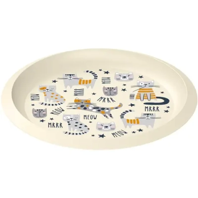 Набор детской посуды: тарелка с декором 21,5см, миска с декором 13см, кружка 280мл (светло-бежевый) 221175625/01