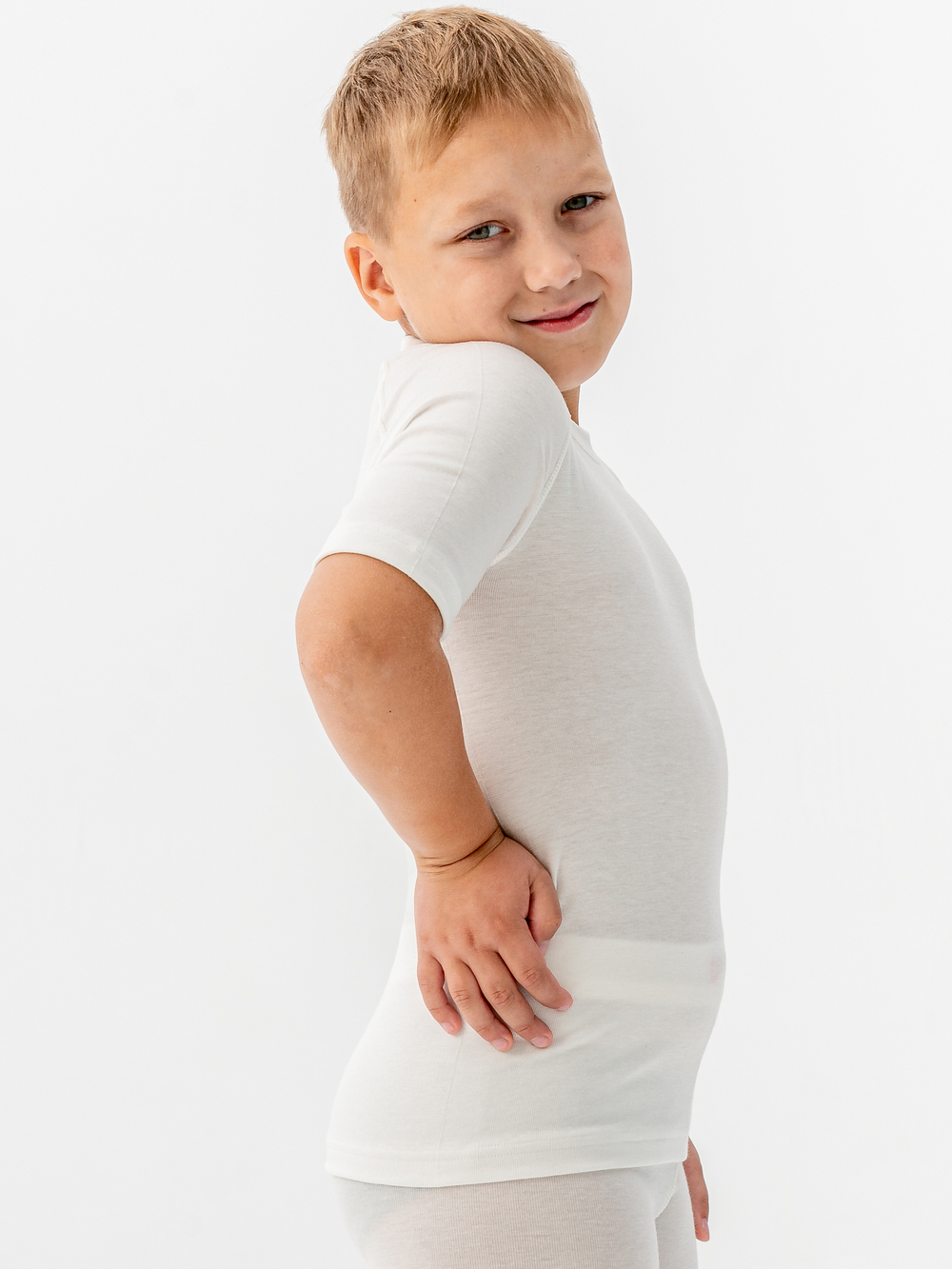 Футболка детская термо унисекс белый