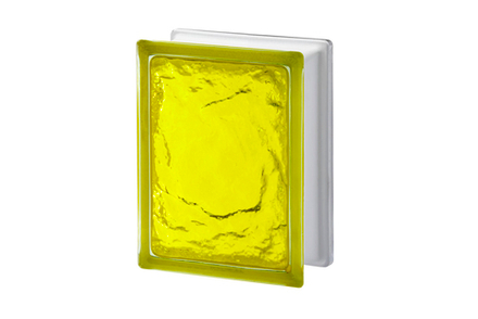Стеклоблок Vitrablok - Империал - Айс Желтый 146x197x80