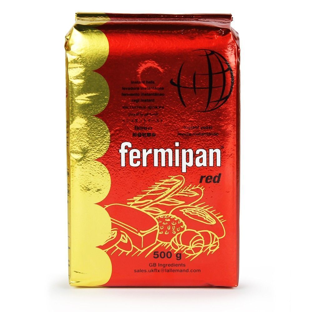 Дрожжи сухие инстантные Fermipan (красный), 500 гр