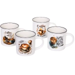 Кружка керамическая 210мл «Кофе», микс 4рисунка