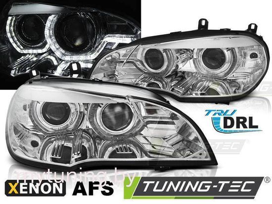 Передние фары AE DRL LED CHROME AFS HID для BMW X5 E70