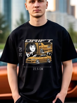 Футболка мужская y2k с принтом машиной