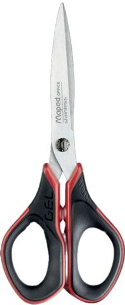 Ножницы MAPED "ADVANCED GEL" 17 cм, симметричные, эргоном. ручки