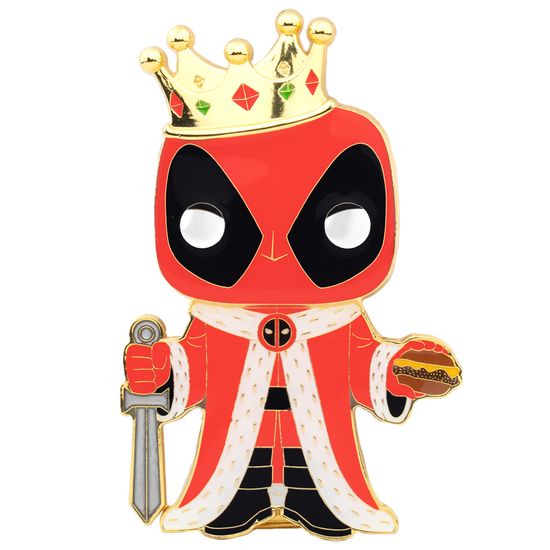 Значок Funko POP! Pin Marvel Deadpool King Deadpool Large Enamel Pin MVPP0014
