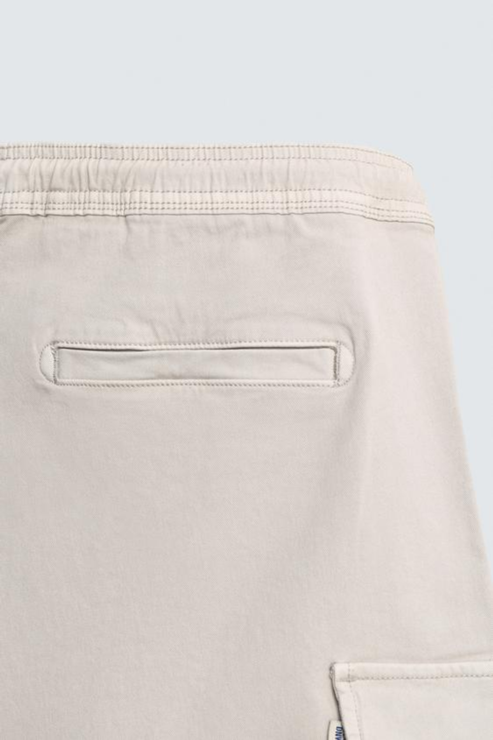 ZARA ШОРТЫ КАРГО RELAXED FIT С ЭФФЕКТОМ ПОТЕРТОСТИ, ЦВЕТ ЛЬДА