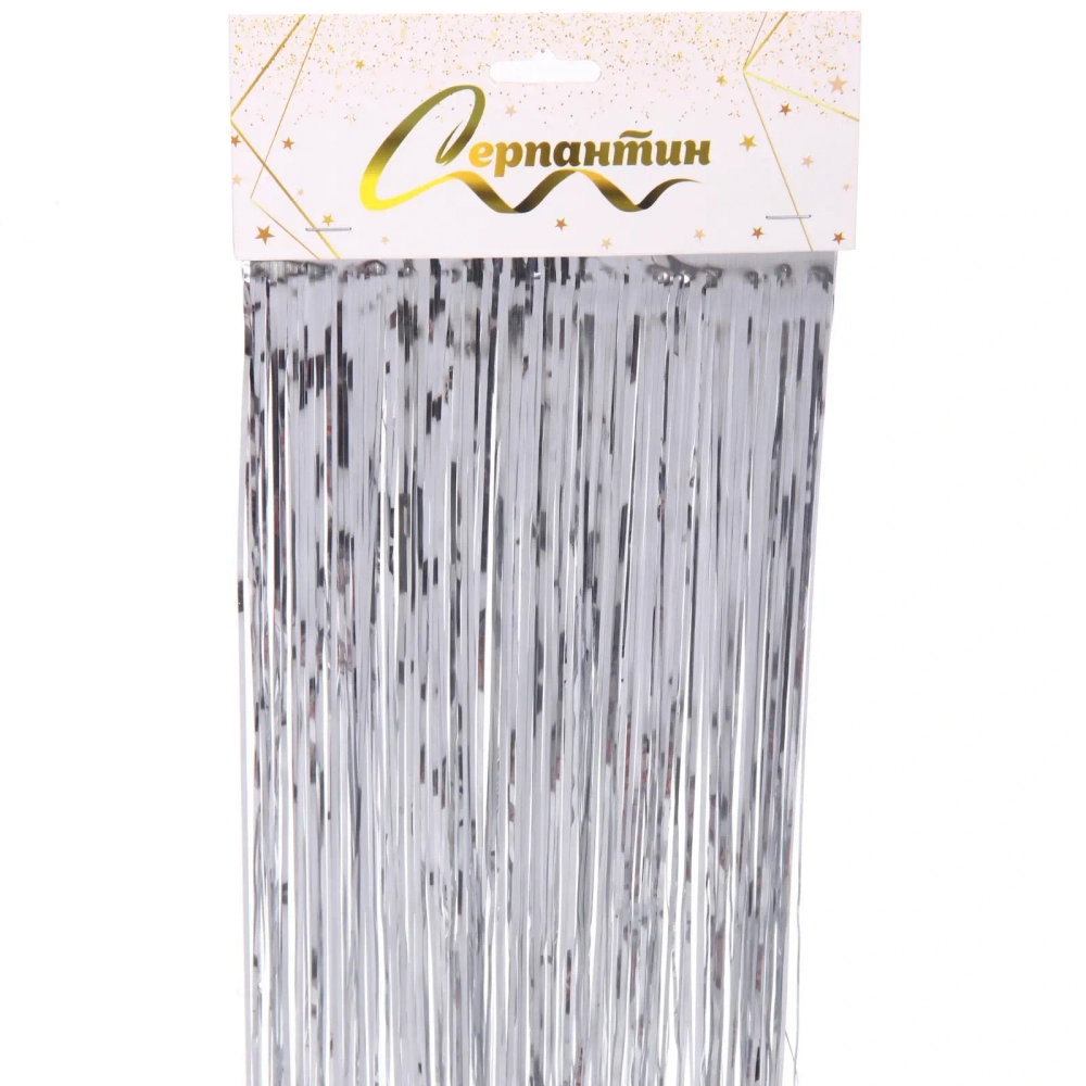 Дождик 2 м «Глянцевый стиль», серебро