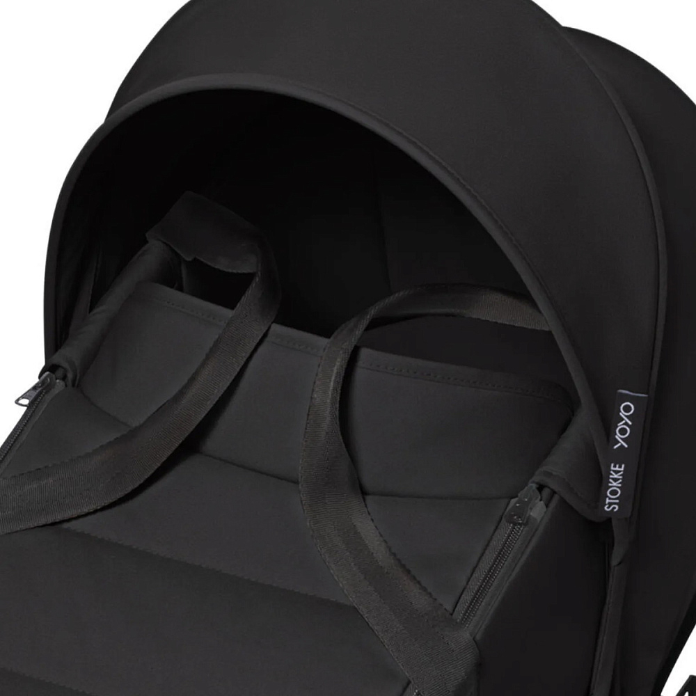 Коляска Stokke YOYO3 Newborn Shell рама чёрная Black 2 в 1 Black