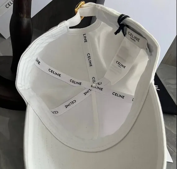 Бейсболка CELINE из хлопка, белый