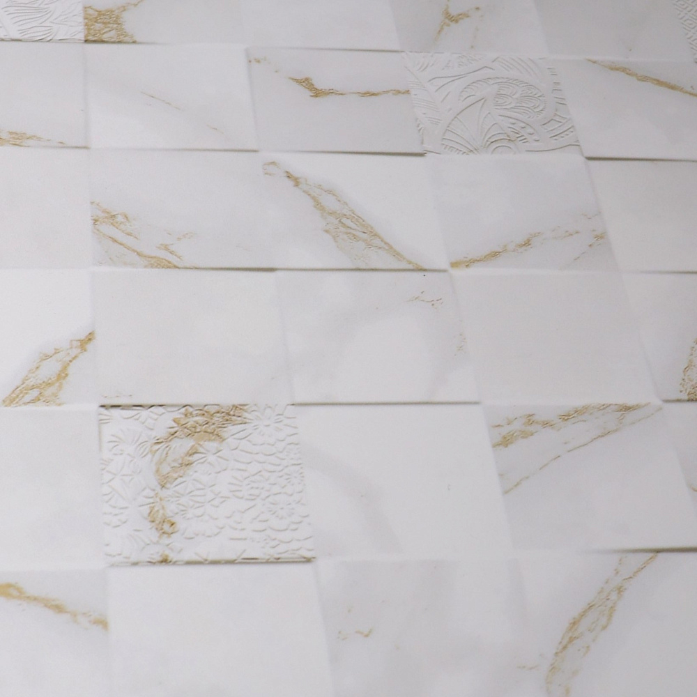 Декор настенный Тянь-Шань Дафнис Белый 30x60 см (TP3660H) 1.8 м2