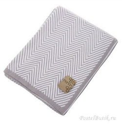 Плед вязаный 130x180 Hamam Meyzer серый Турция