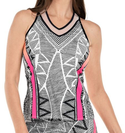 Топ теннисный Lucky in Love Santa FE Glow Tank - midnight