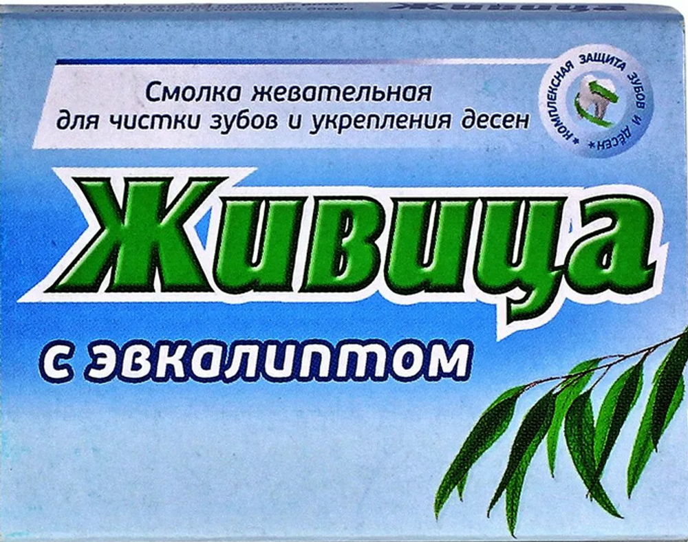 Смолка жевательная Алтайский нектар живица с эвкалиптом, 5 шт