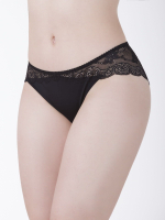 Оригинальные кружевные трусики-слипы Snejanna (Размер: 40) (Цвет: кофейный)